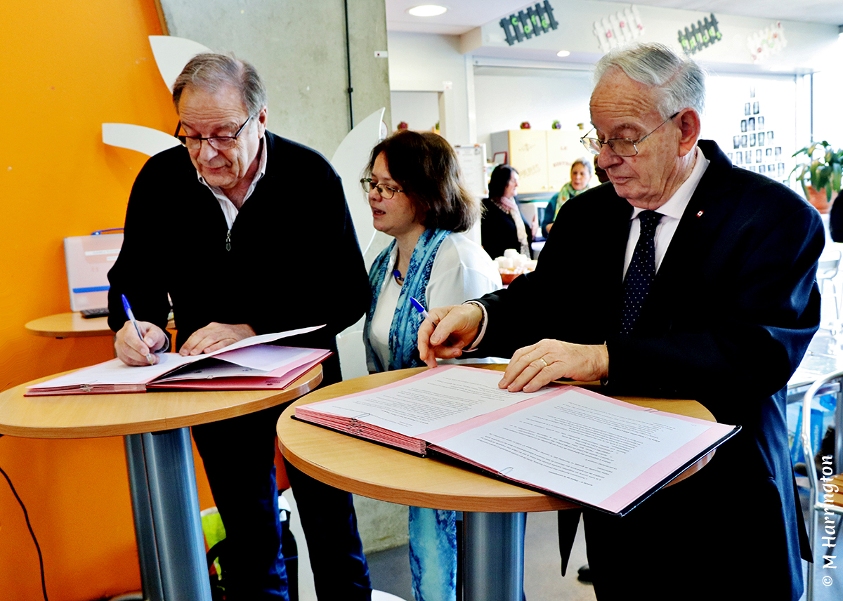 Signature du contrat de partenariat entre l'ARCS et la Mutuelle des Pays de Vilaine
